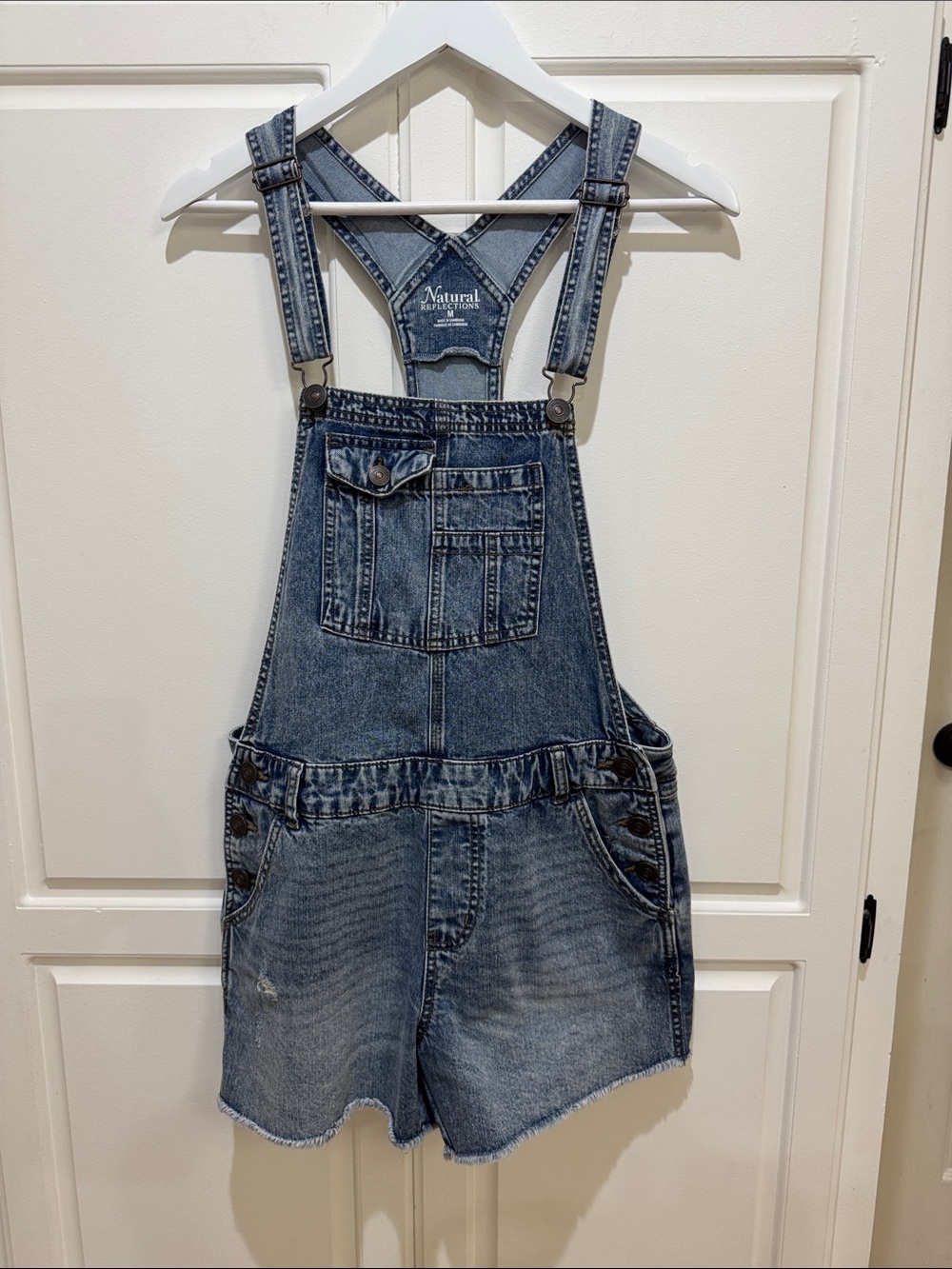 Natural Reflections Blue Denim Short Overalls